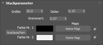 Screenshot of the Stucco paramters panel in the Slate Material Editor.