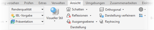 Überschreibung der Ansichtsdarstellung