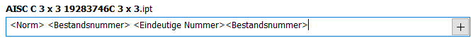 Gestell-Profilelementname