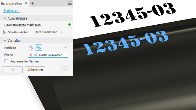 Metadaten der Markierungskarte