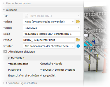 Vereinfachen & exportieren