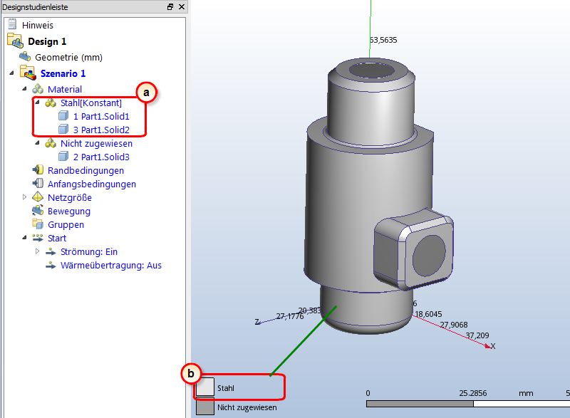 Material überprüfen