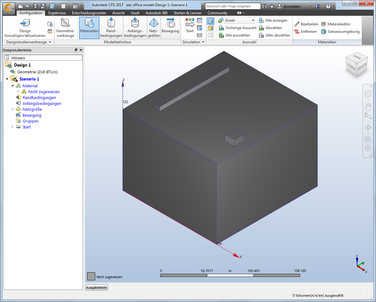 Ausgabeleiste reduziert