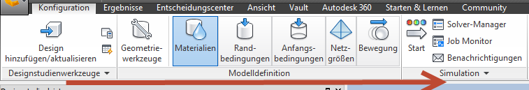 Multifunktionsleiste Konfiguration