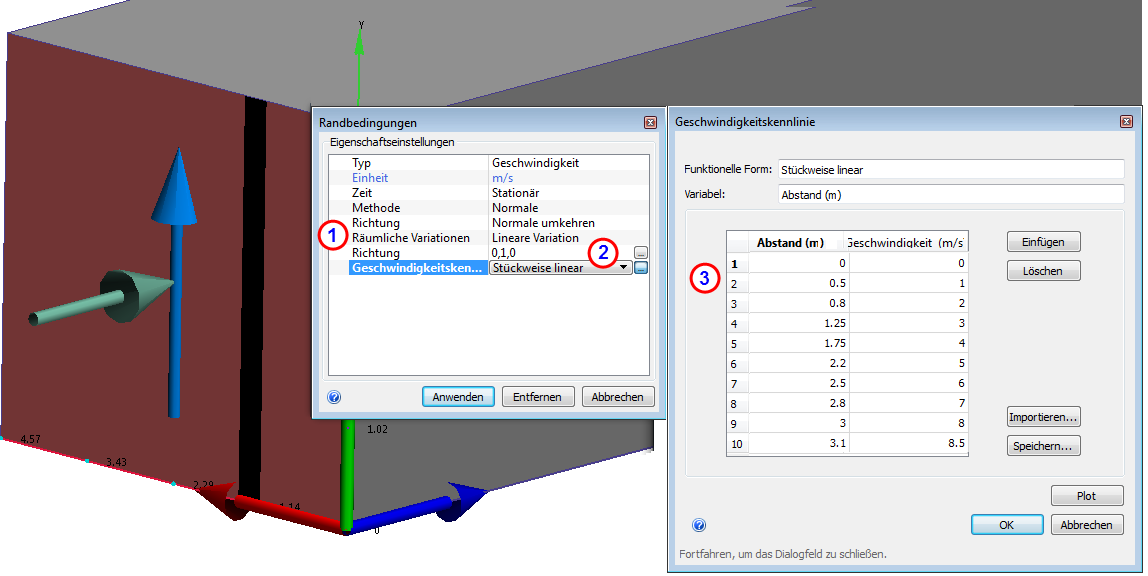 Lineare Variation zuweisen