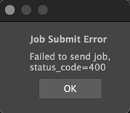 Submission error