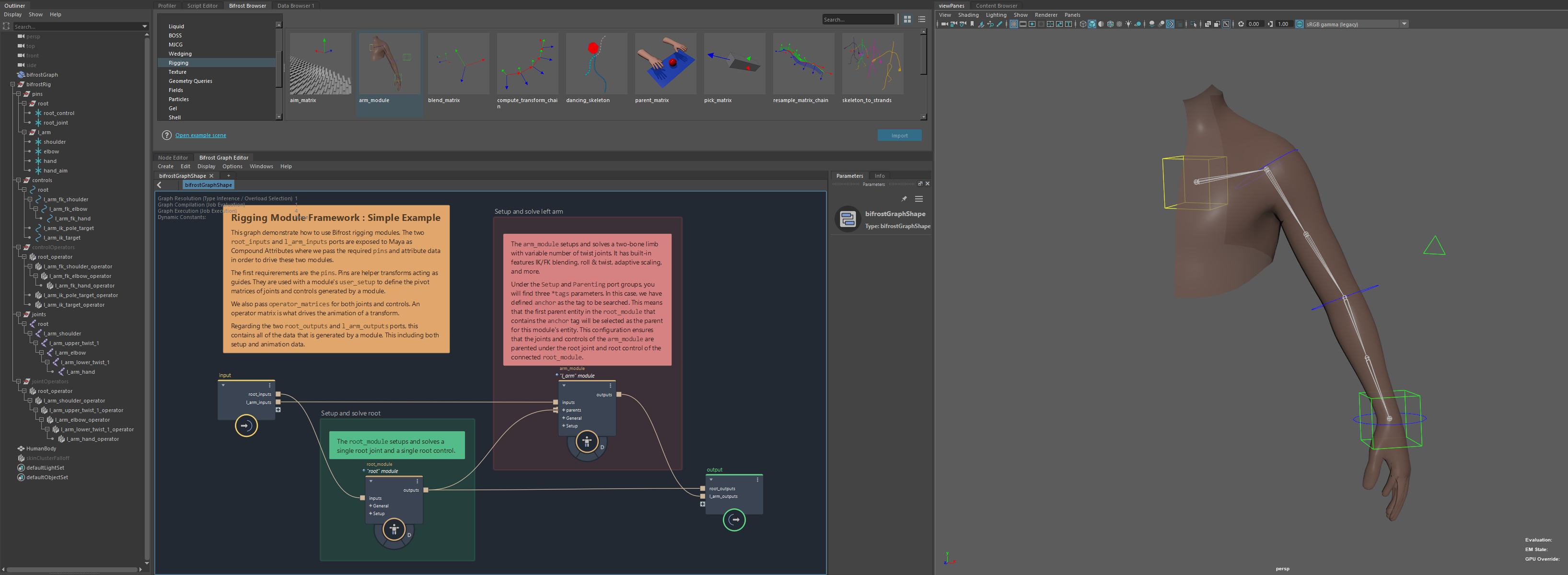 arm_module sample graph