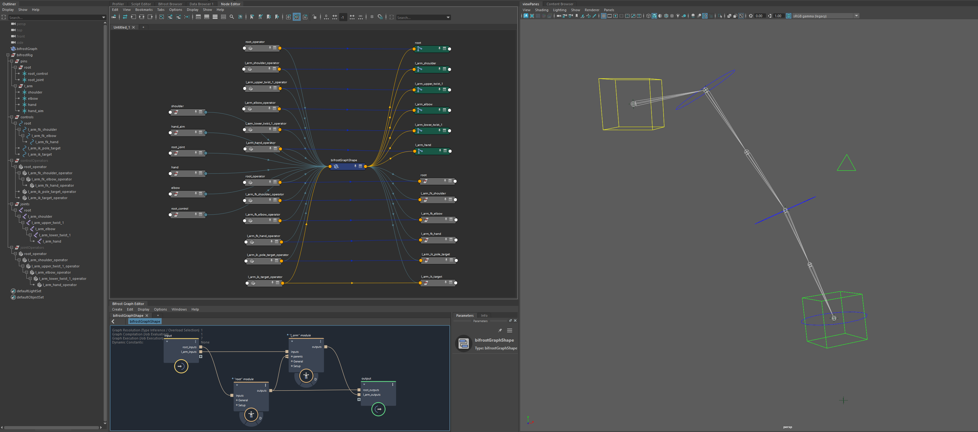 Bifrost rigging inetgration in Maya