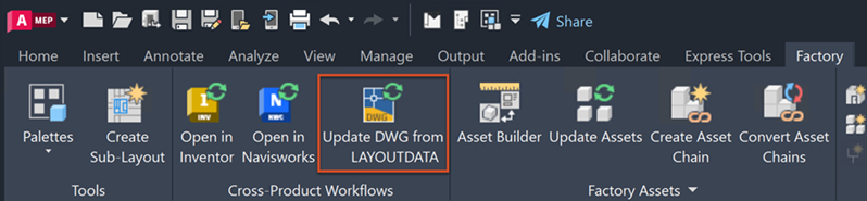 Factory Options dialog