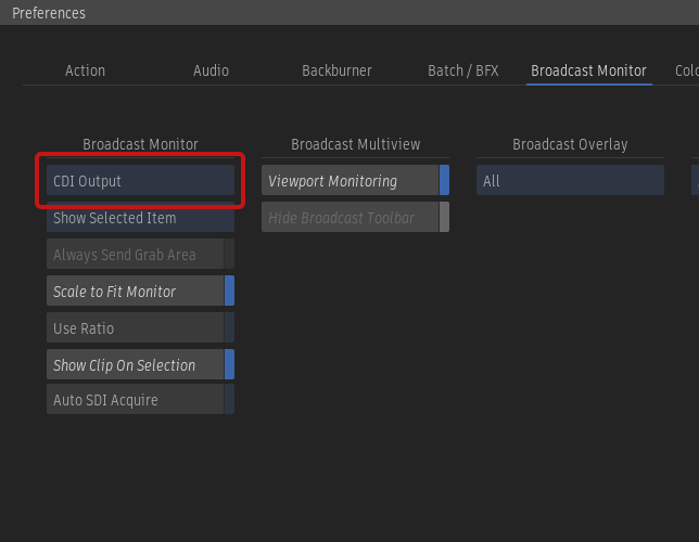 Flame preferences - CDI Output