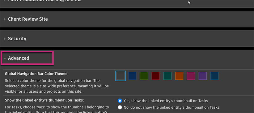 advanced preferences