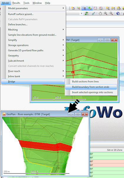 Build boundary from section ends