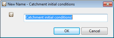 New Catchment Initial Conditions object