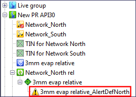 Alert Instance List in database tree view