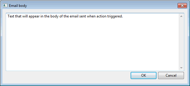 Email body Dialog