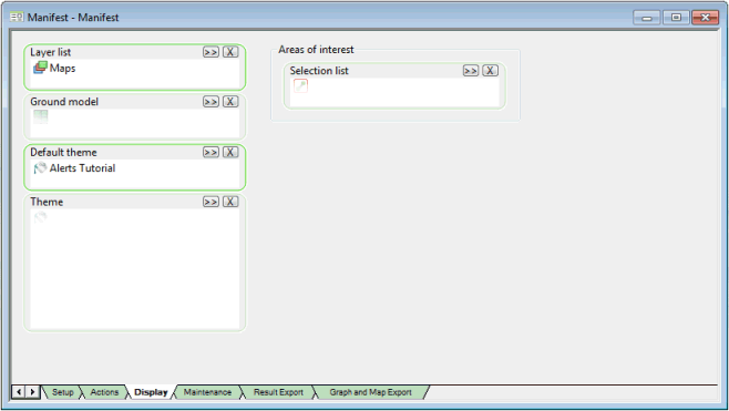 Manifest - Display page
