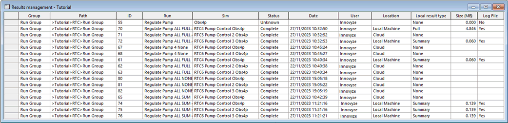 Results Manager
