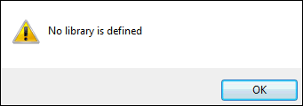 No library defined message
