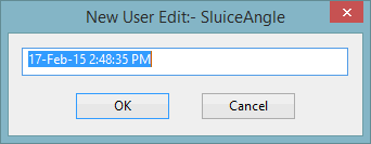 New User Edit Dialog