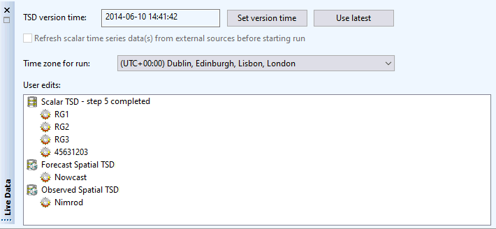 Live Data Window