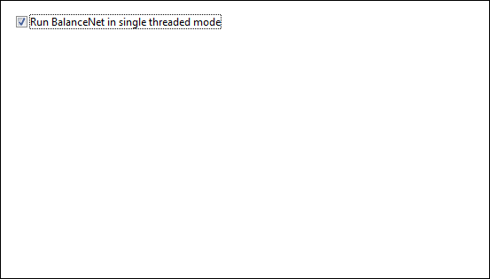 Options Dialog - BalanceNet page