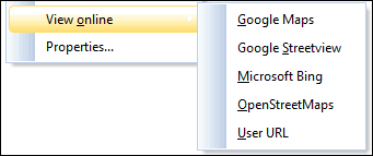 Map View context menu