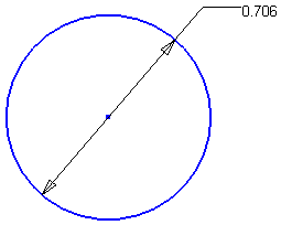 Diameter dimension constraint