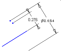 Offset dimension constraint