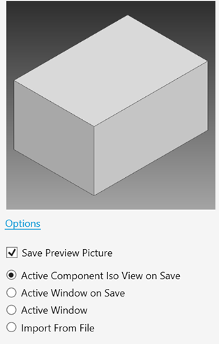 Save options
