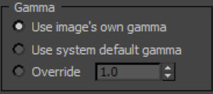 Load Bitmap gamma options prior to 3ds Max 2014