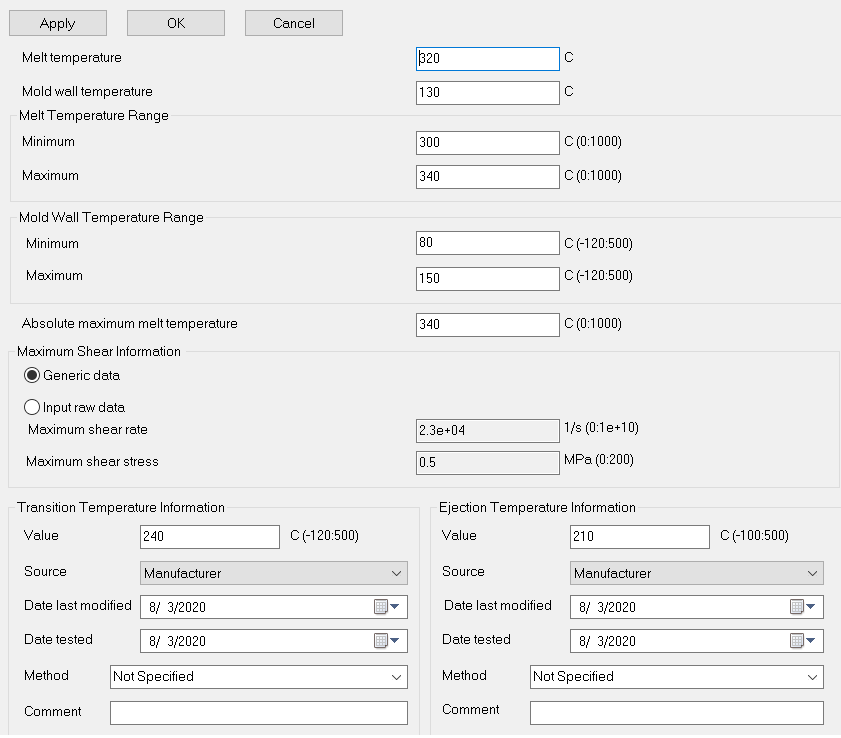 AMDF Processing and Design Information