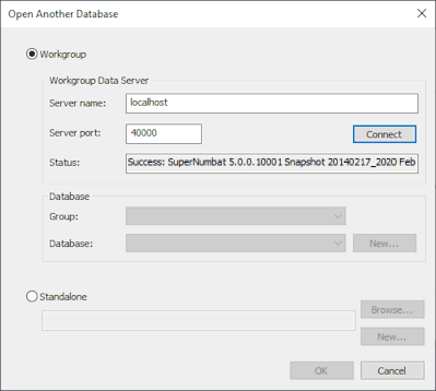 Open Another Master Database Dialog