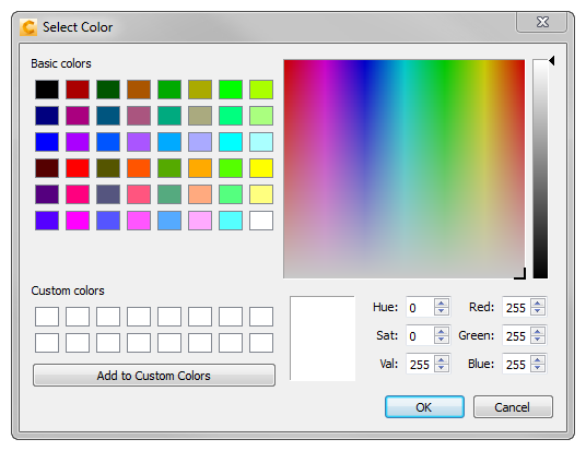 select color