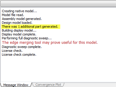 message window