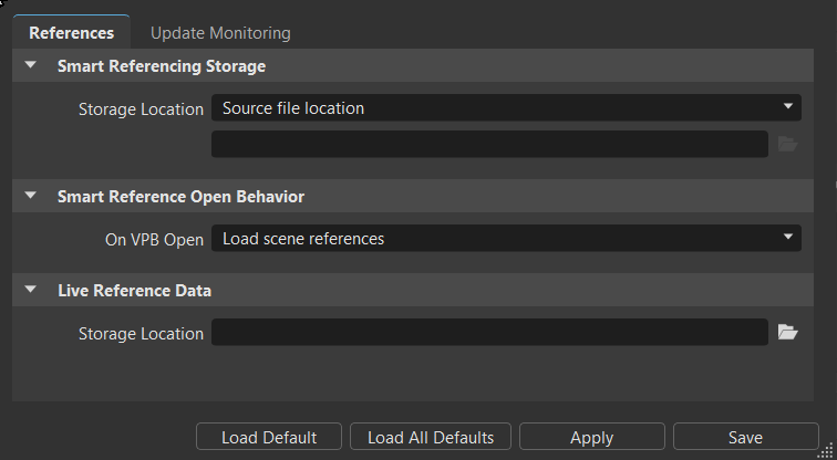 Reference Editor monitoring