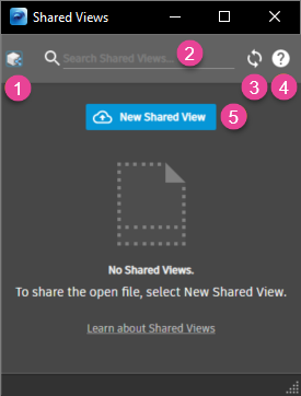 Shared View dialog