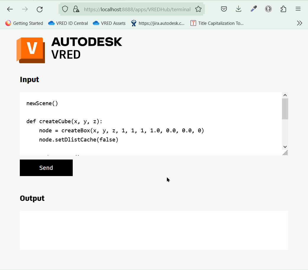 Terminal web interface