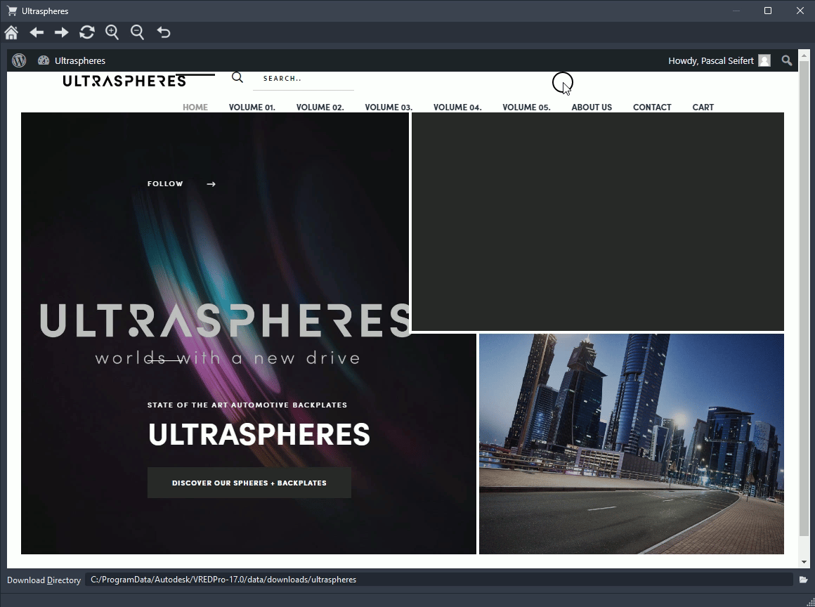 Image of the Ultraspheres Web Shop