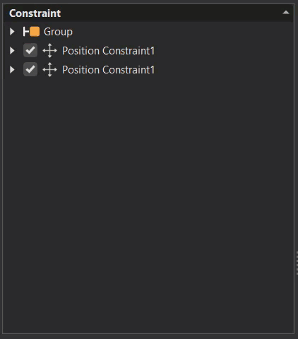 Constraints can be grouped