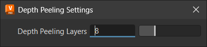 Transparency Settings dialog