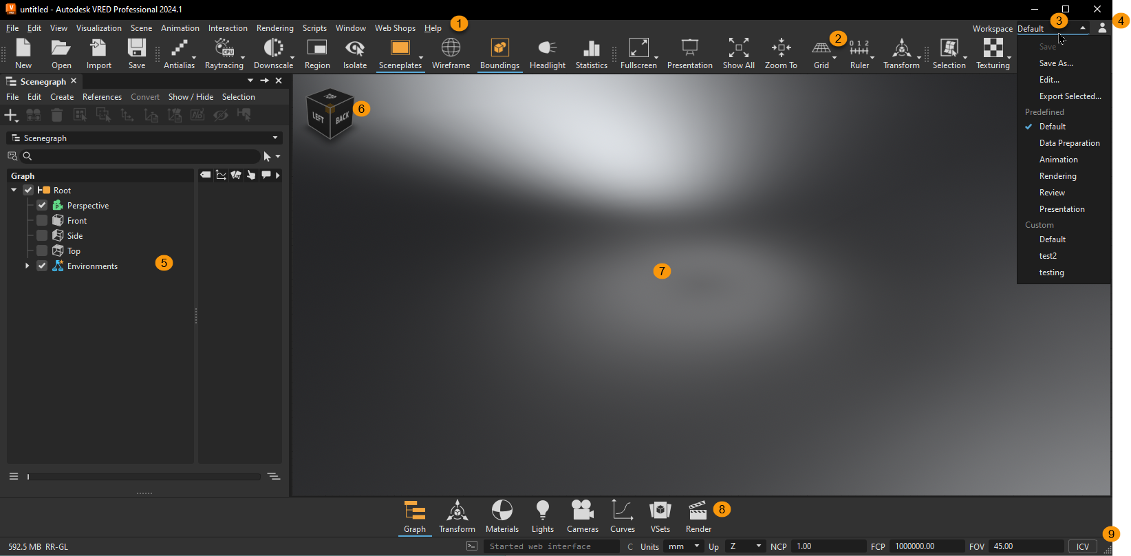 VRED Professional Standard UI