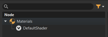Materials in the Node tree