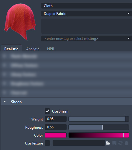 Velvet and Woven Cloth