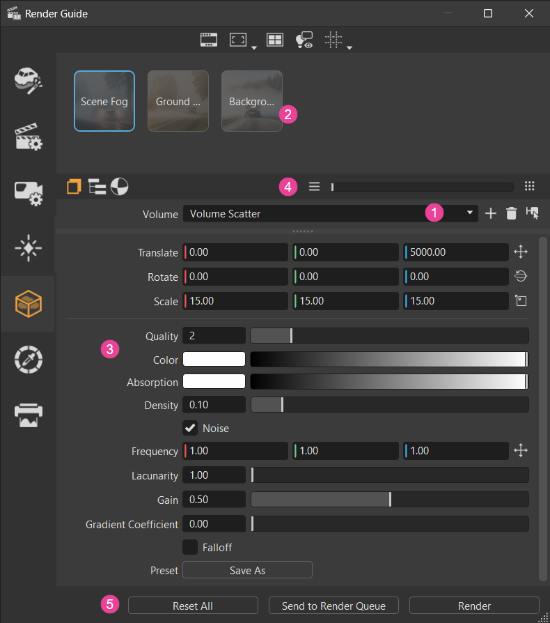 Volume Fog category