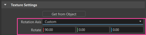 Rotate option for Custom tire rotation settings