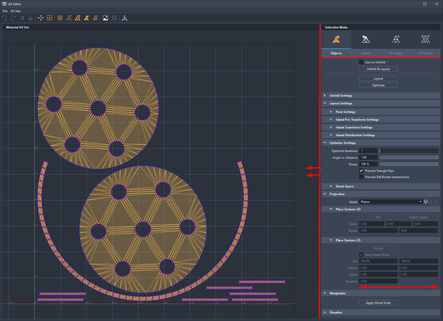 UV Editor changes
