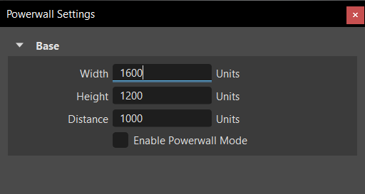 Powerwall Settings dialog from 2025.1