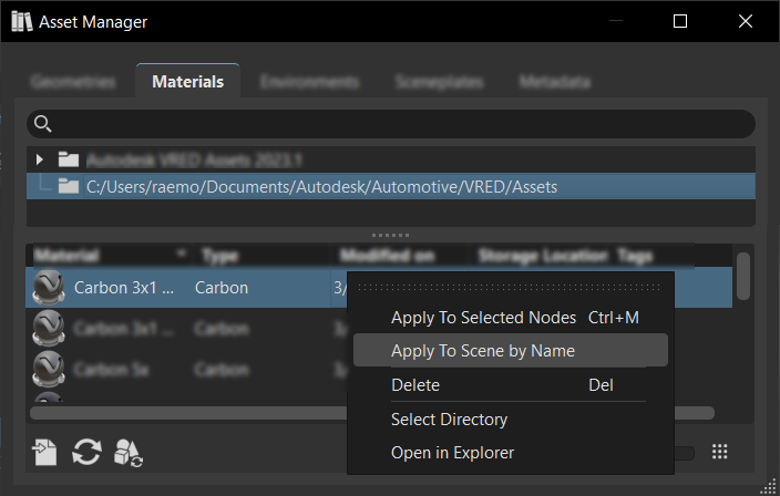 Apply To Scene by Name