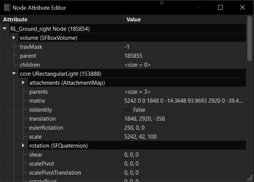 Node Attribute Editor