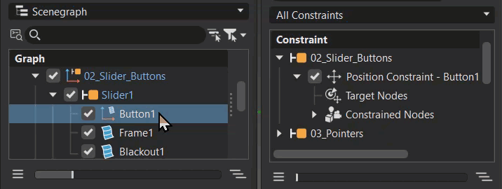 Node dragged onto Target Nodes